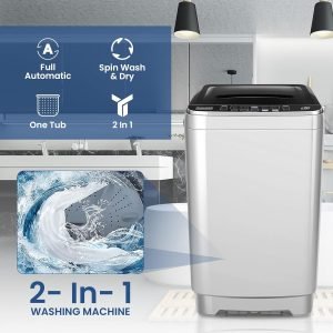 Portable Washing Machine 17.8 Lbs Mini Compact Washer Laundry Washer Dryer combo With Drain Pump