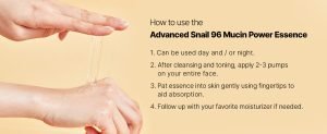 HOW to use snail mucin