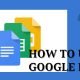 how to use google docs